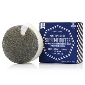 Spongelle Men's Triple Butter Supreme Body Wash Infused Buffer in Cedar Absolute